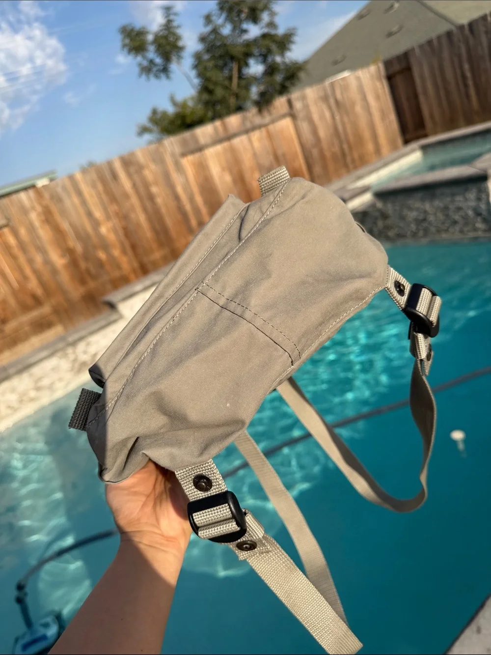 Fjallraven Kanken Mini Backpack in Taupe Gray